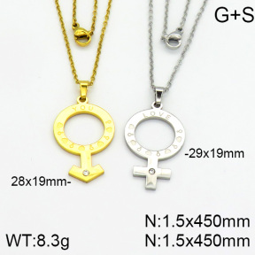 Stainless Steel Necklace  2N4000408bbml-382