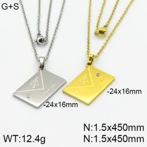 Stainless Steel Necklace  2N4000409bbml-382