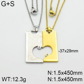 Stainless Steel Necklace  2N4000413bbml-382