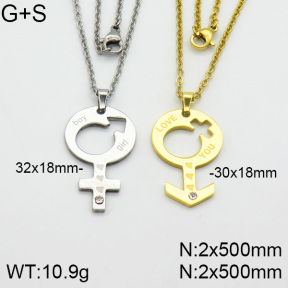Stainless Steel Necklace  2N4000414bbml-382