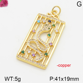 Fashion Copper Pendant  F5P400282bbov-J111