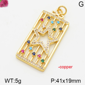 Fashion Copper Pendant  F5P400284bbov-J111