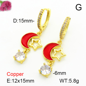 Fashion Copper Earrings  F7E300123vbnb-L024
