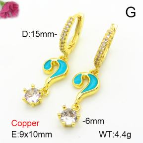 Fashion Copper Earrings  F7E300128vbnb-L024