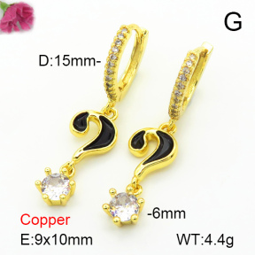 Fashion Copper Earrings  F7E300129vbnb-L024