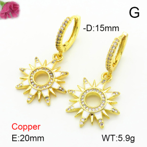 Fashion Copper Earrings  F7E300140bbov-L024