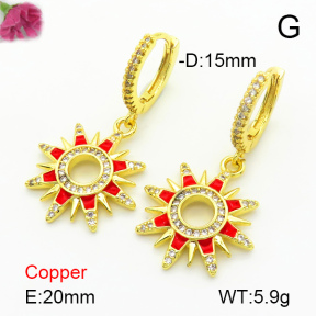 Fashion Copper Earrings  F7E300141bbov-L024
