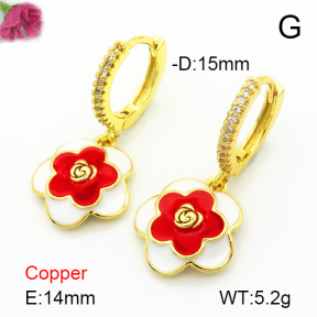 Fashion Copper Earrings  F7E300143vbnb-L024