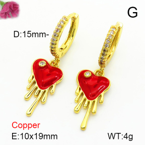 Fashion Copper Earrings  F7E300153vbnb-L024