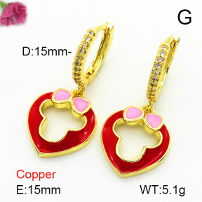 Fashion Copper Earrings  F7E300157vbnb-L024