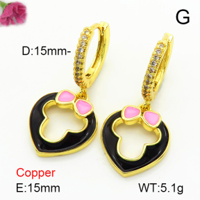 Fashion Copper Earrings  F7E300158vbnb-L024
