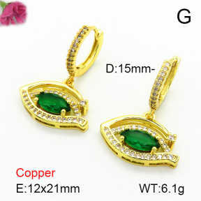 Fashion Copper Earrings  F7E400522bbov-L024