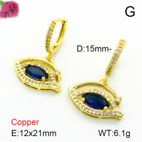 Fashion Copper Earrings  F7E400523bbov-L024