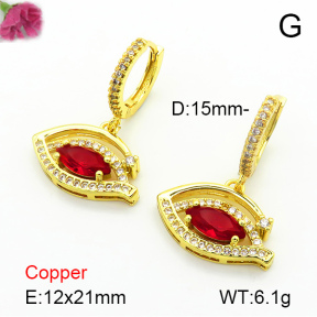 Fashion Copper Earrings  F7E400525bbov-L024