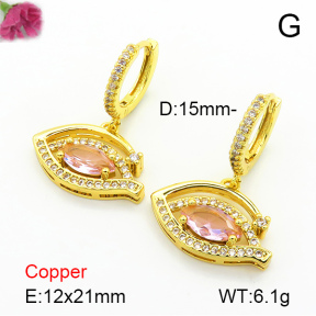 Fashion Copper Earrings  F7E400526bbov-L024