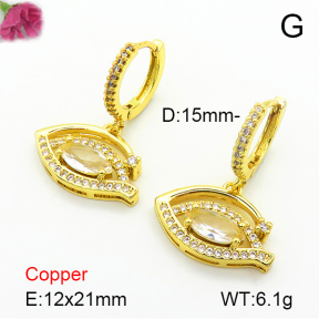 Fashion Copper Earrings  F7E400527bbov-L024