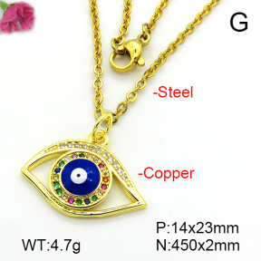 Fashion Copper Necklace  F7N401378aajl-L024