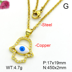 Fashion Copper Necklace  F7N401379aajl-L024