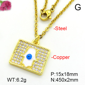 Fashion Copper Necklace  F7N401381baka-L024