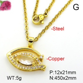 Fashion Copper Necklace  F7N401384aajl-L024