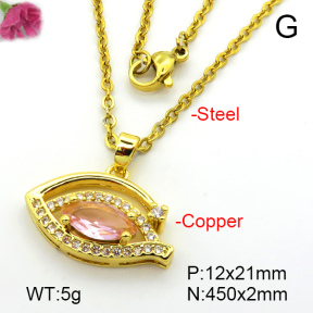 Fashion Copper Necklace  F7N401385aajl-L024