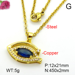Fashion Copper Necklace  F7N401386aajl-L024
