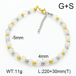 Agate  Stainless Steel Anklets  7A9000156vbpb-908