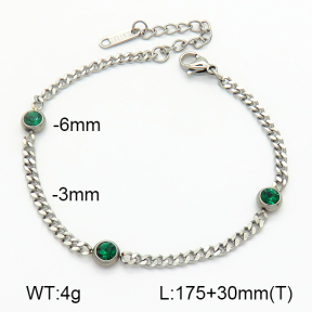 Czech Stones  Stainless Steel Bracelet  7B4000212aajm-G029