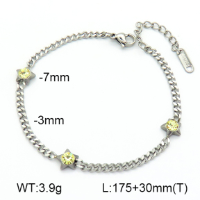 Czech Stones  Stainless Steel Bracelet  7B4000216aajm-G029