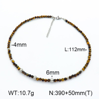 Tiger Eye  Stainless Steel Necklace  7N4000356vhmv-908