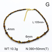 Tiger Eye  Stainless Steel Necklace  7N4000357vhnv-908