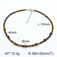 Tiger Eye  Stainless Steel Necklace  7N4000358vhmv-908