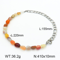 Persian Gulf Agate  Stainless Steel Necklace  7N4000378ahpv-908