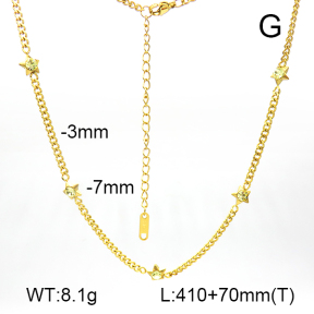 Czech Stones,Cuban Link Chains,Two Sides Faceted  Stainless Steel Necklace  7N4000393vbnb-G029