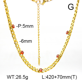 Cuban Link Chains,Six Sides Faceted,Handmade Polished  Stainless Steel Necklace  7N4000403bhji-G029