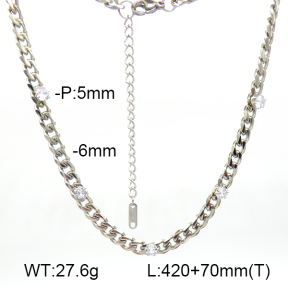 Cuban Link Chains,Six Sides Faceted,Handmade Polished  Stainless Steel Necklace  7N4000406bhbi-G029