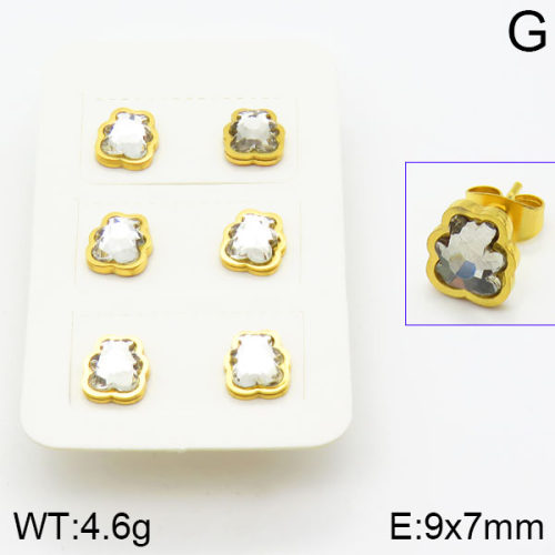 SS Bear Earrings  TE2000143vbpb-420