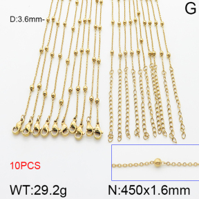 Stainless Steel Necklace  5N2000931bkab-465