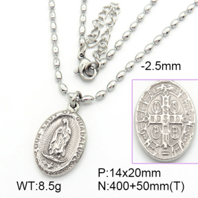 Stainless Steel Necklace  7N2000449vbmb-368
