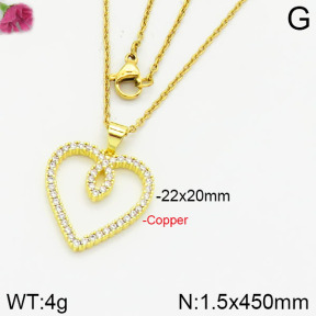 Fashion Copper Necklace  F2N400304vbnl-J116