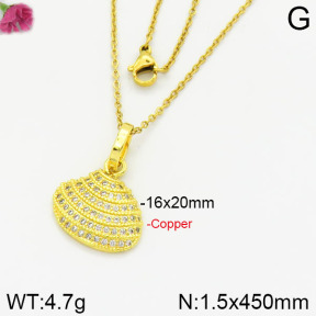Fashion Copper Necklace  F2N400306bbov-J116