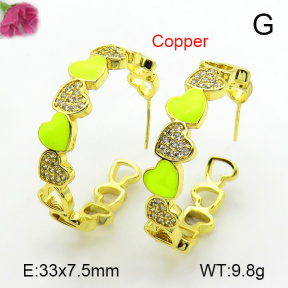 Fashion Copper Earrings  F7E300172bhva-L017