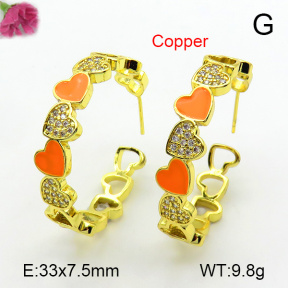 Fashion Copper Earrings  F7E300174bhva-L017