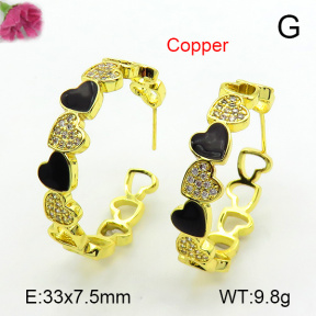 Fashion Copper Earrings  F7E300175bhva-L017