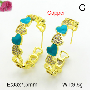 Fashion Copper Earrings  F7E300176bhva-L017