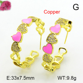 Fashion Copper Earrings  F7E300178bhva-L017