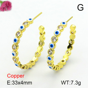 Fashion Copper Earrings  F7E300179bhva-L017