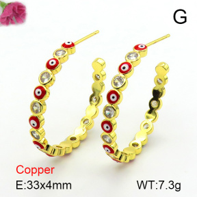 Fashion Copper Earrings  F7E300181bhva-L017