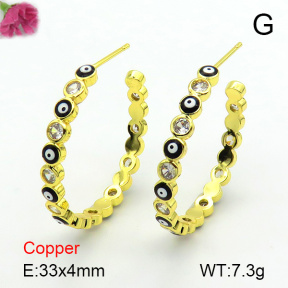 Fashion Copper Earrings  F7E300182bhva-L017