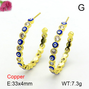 Fashion Copper Earrings  F7E300184bhva-L017